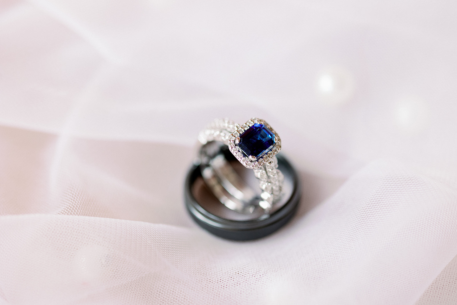 Two rings that signify the connection between partners, photographed cincinnati destination wedding photographer
