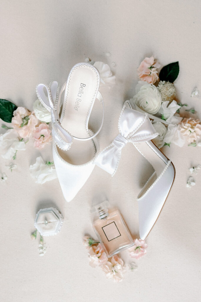Bella Belle bridal shoes for brides on their wedding day.