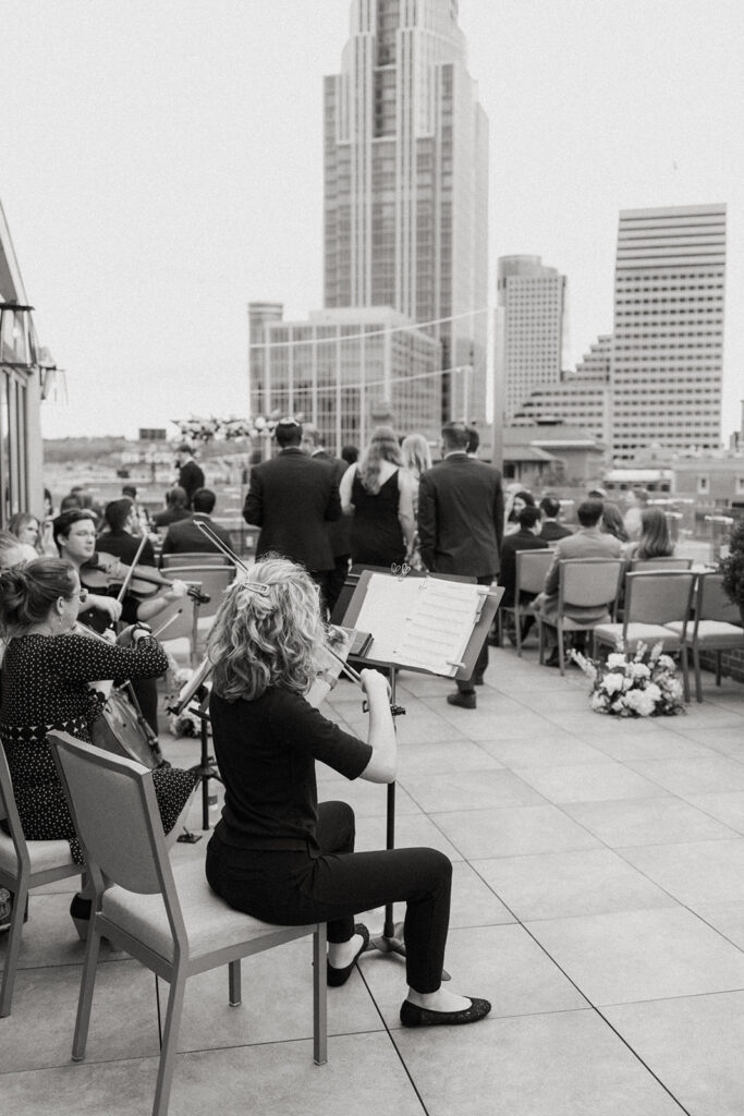 Rooftop view from Lytle Park Hotel for  the ceremony.