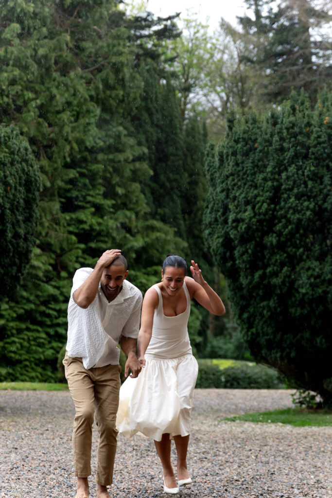 A couple in Ireland for their engagement session.