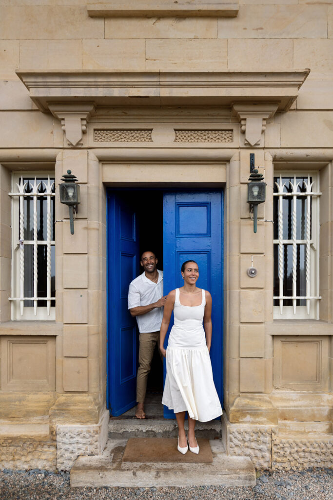 A couple in Ireland for their engagement session.